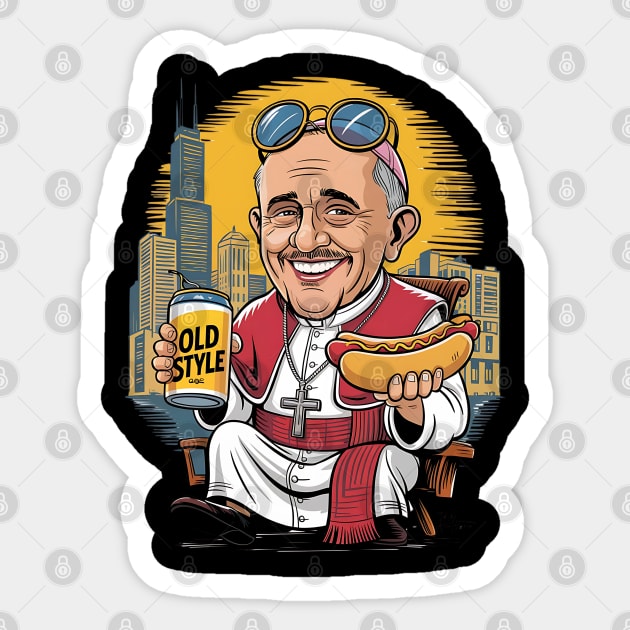 Pope-Leo Sticker by Creatifly Graphic Tees